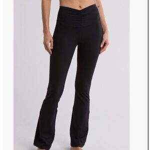 Yogalicious Women’s Black Lux Ballerina Flare Pants - Large
